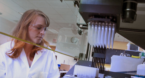 Promega scientists optimize purification chemistries on liquid handlers